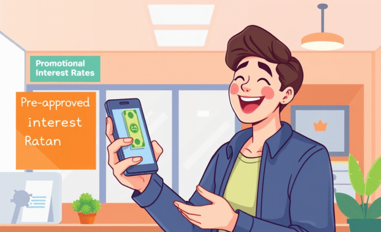 Imagen representativa de un Crédito Personal Preaprobado con beneficios de intereses promocionales.