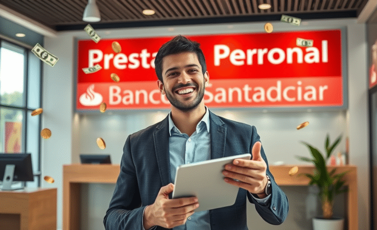 Imagen representativa de los préstamos personales del Banco Santander, destacando la facilidad y rapidez en su adquisición.